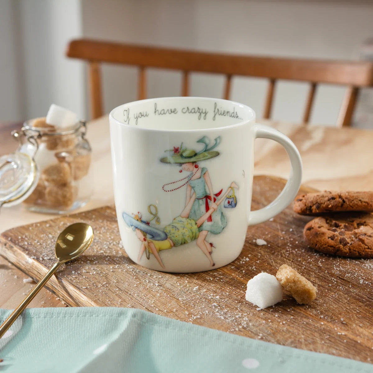 Berni Parker  Fine China Mug Life Crazy Friends