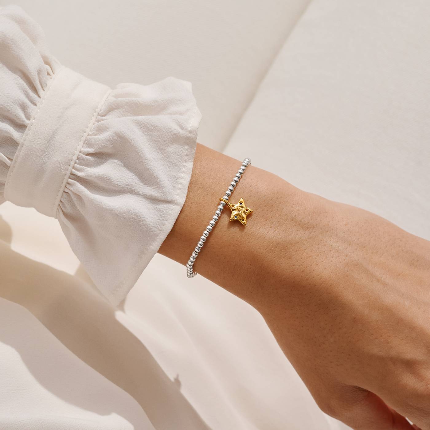 Joma Jewellery A Little 'Some Call It Chaos We Call It Family' Bracelet In Silver and Gold Plating