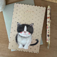 Alex Clark Bee Kitten Birthday Card