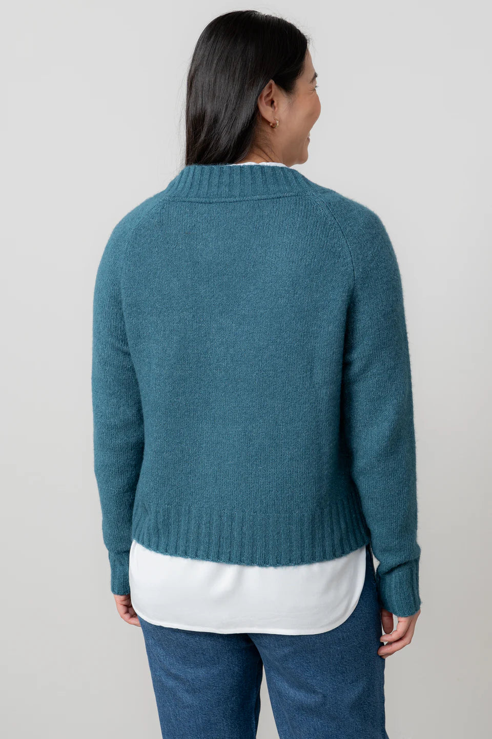 Lily & Me Woodchester V-Neck Boxy Knit Jumper