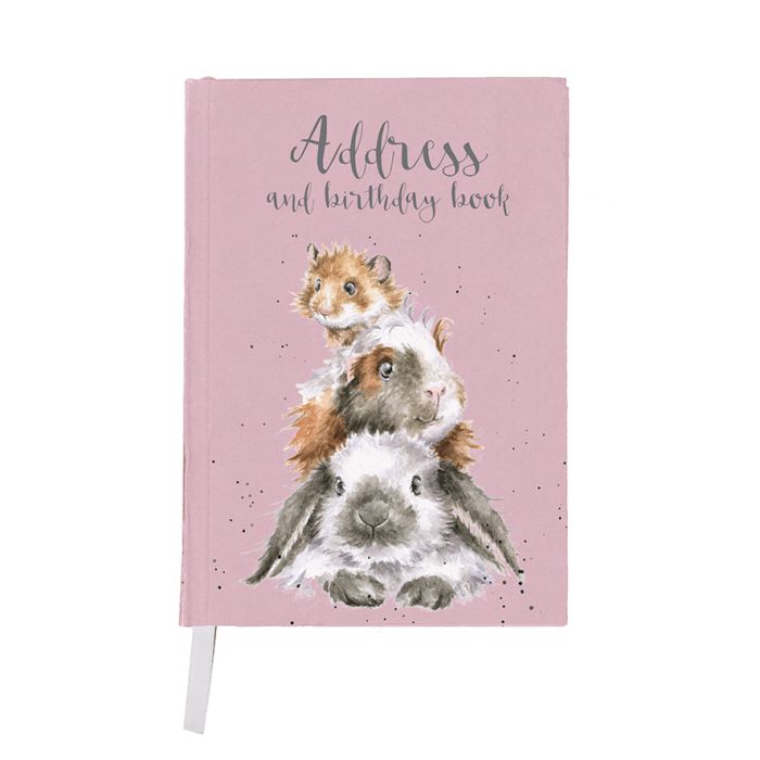 Wrendale “Piggy In The Middle” Guinea Pig and Rabbit Address Book
