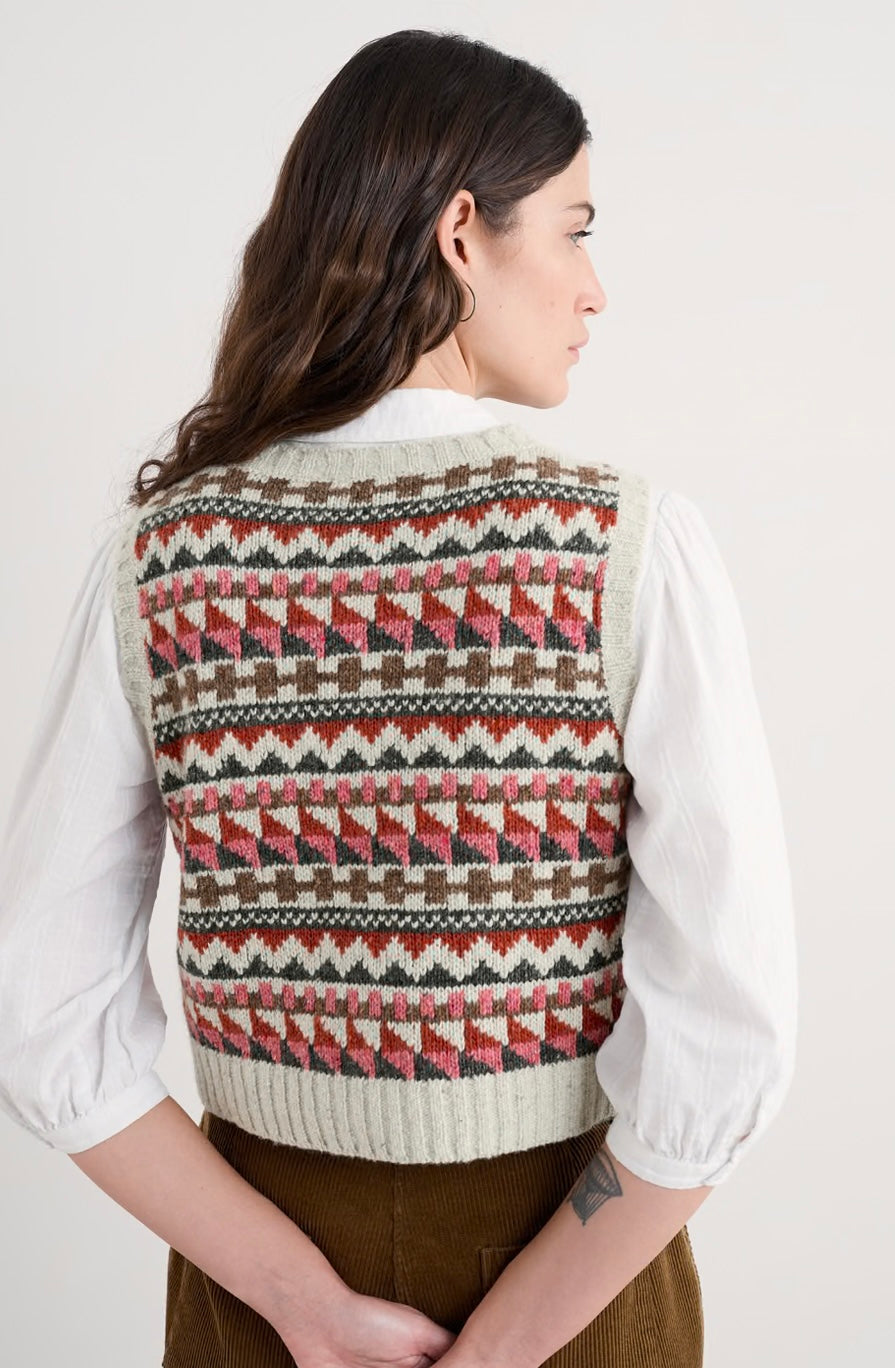 Seasalt Dawson Pick Vest Fairisle
