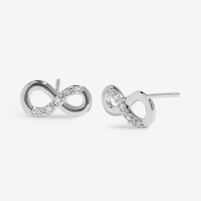 Joma Jewellery Moments To Shine ‘Forever’ Silver Stud Earrings