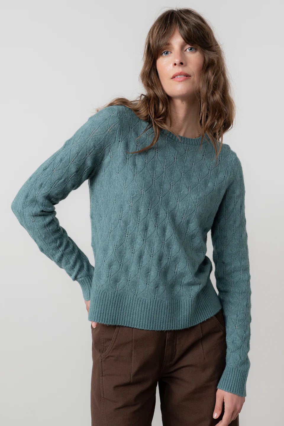 Lily & Me Haresfield Pointelle Knit Jumper