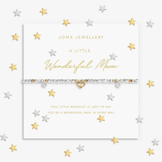Joma Jewellery Sparkle Confetti A Little 'Wonderful Mum' Bracelet