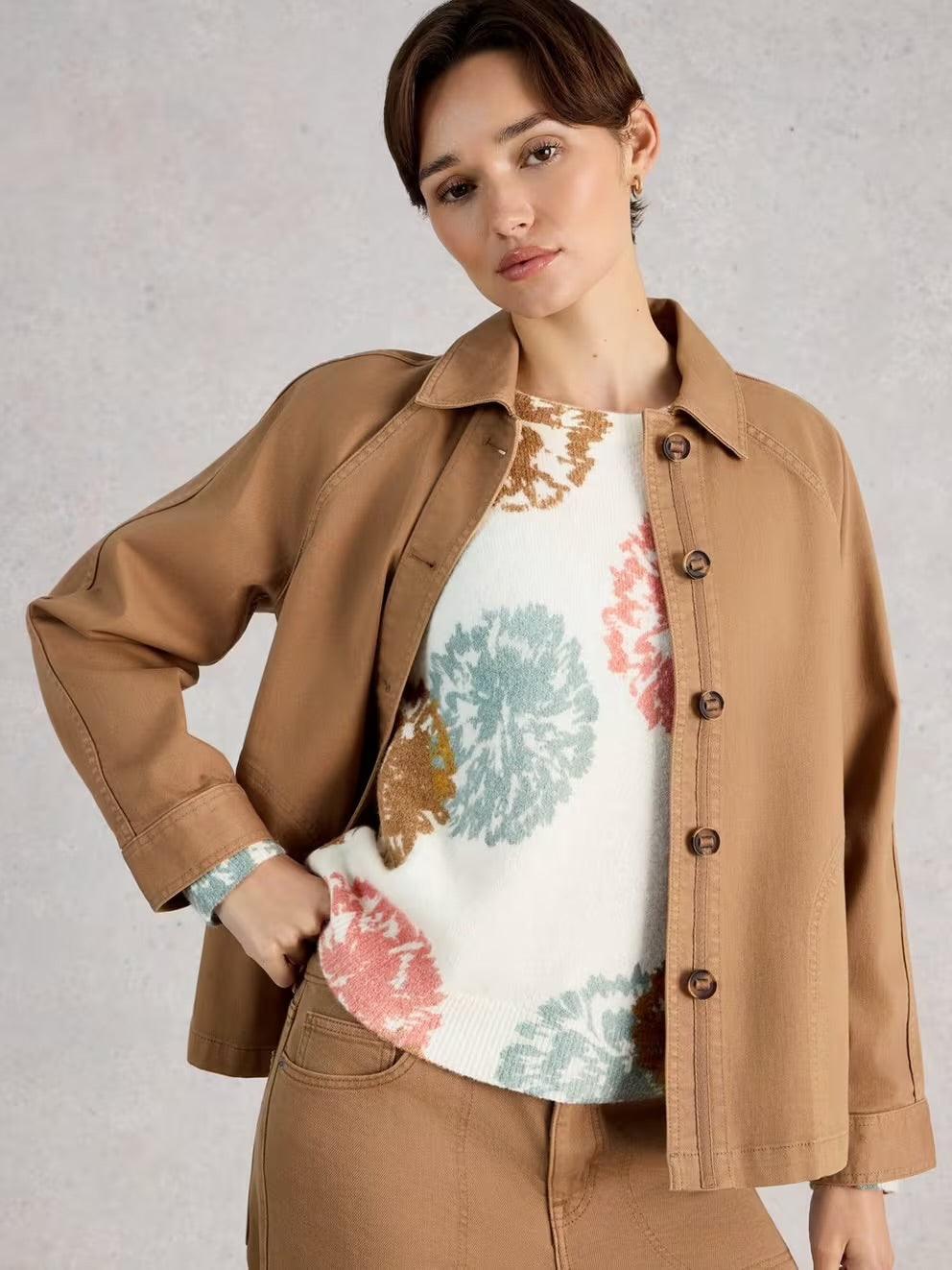 White Stuff Jodie Print Jumper