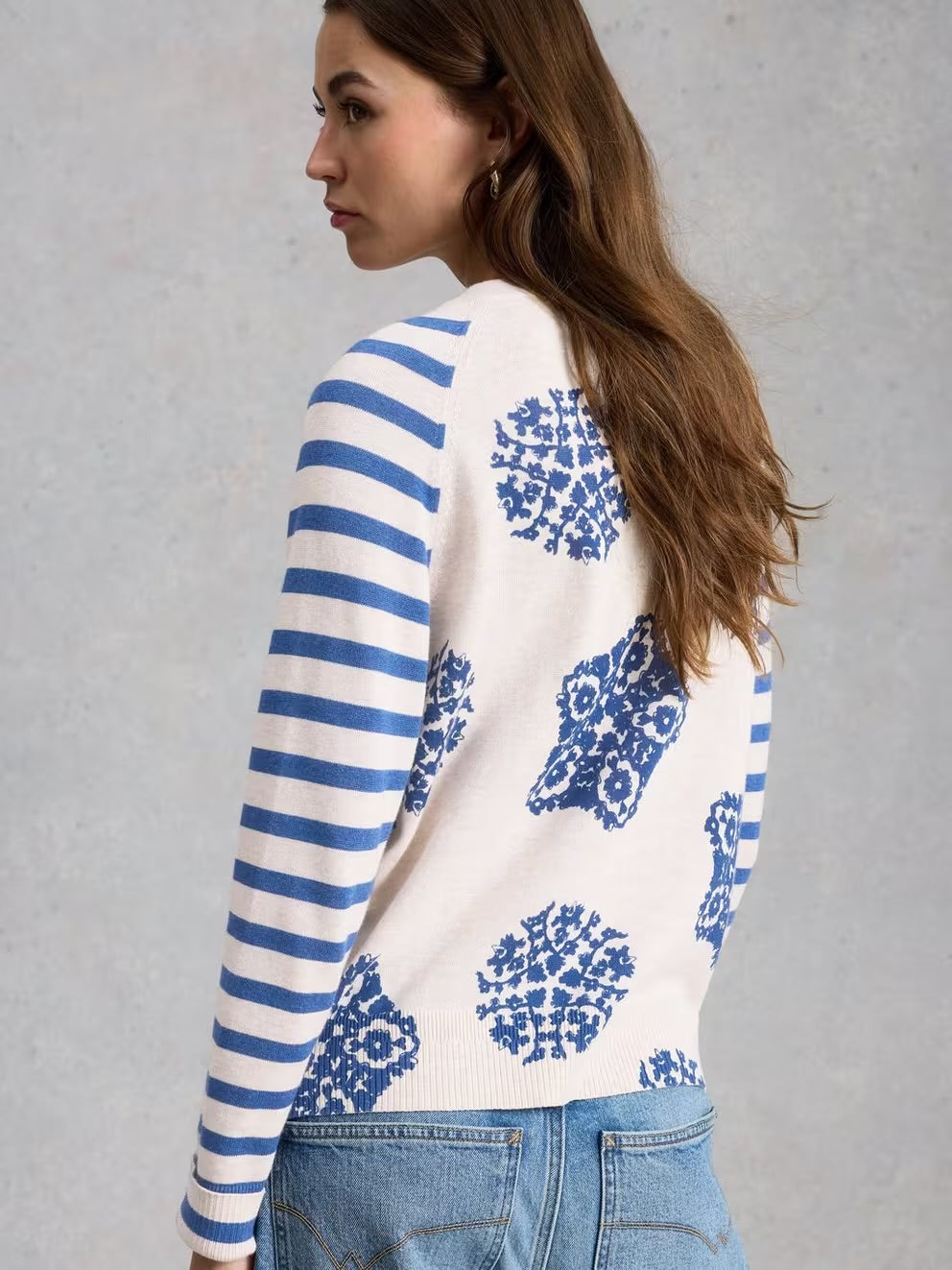 White Stuff Lulu Print Cardigan
