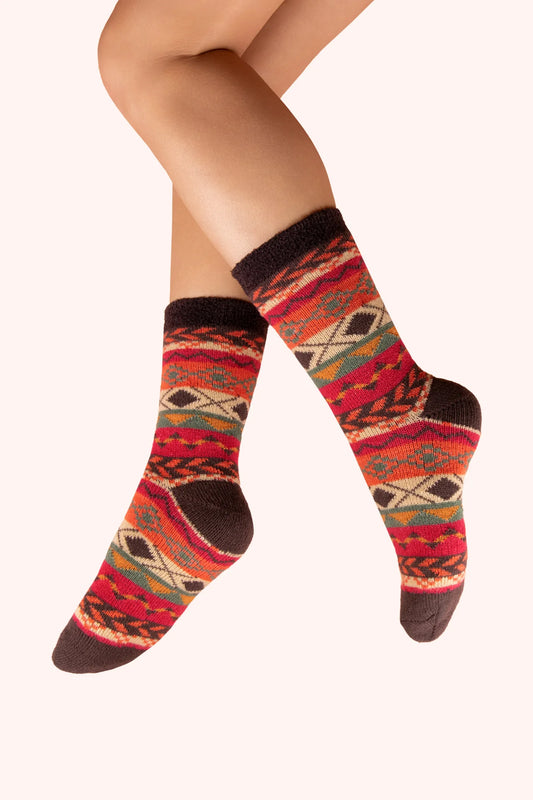 Powder Cosy Fairisle Socks