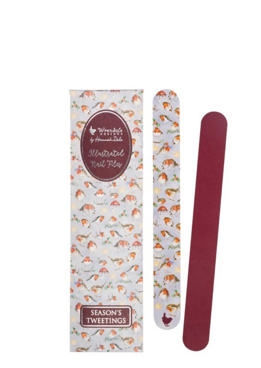 Wrendale Designs Season’s Tweetings Christmas Nail File Set