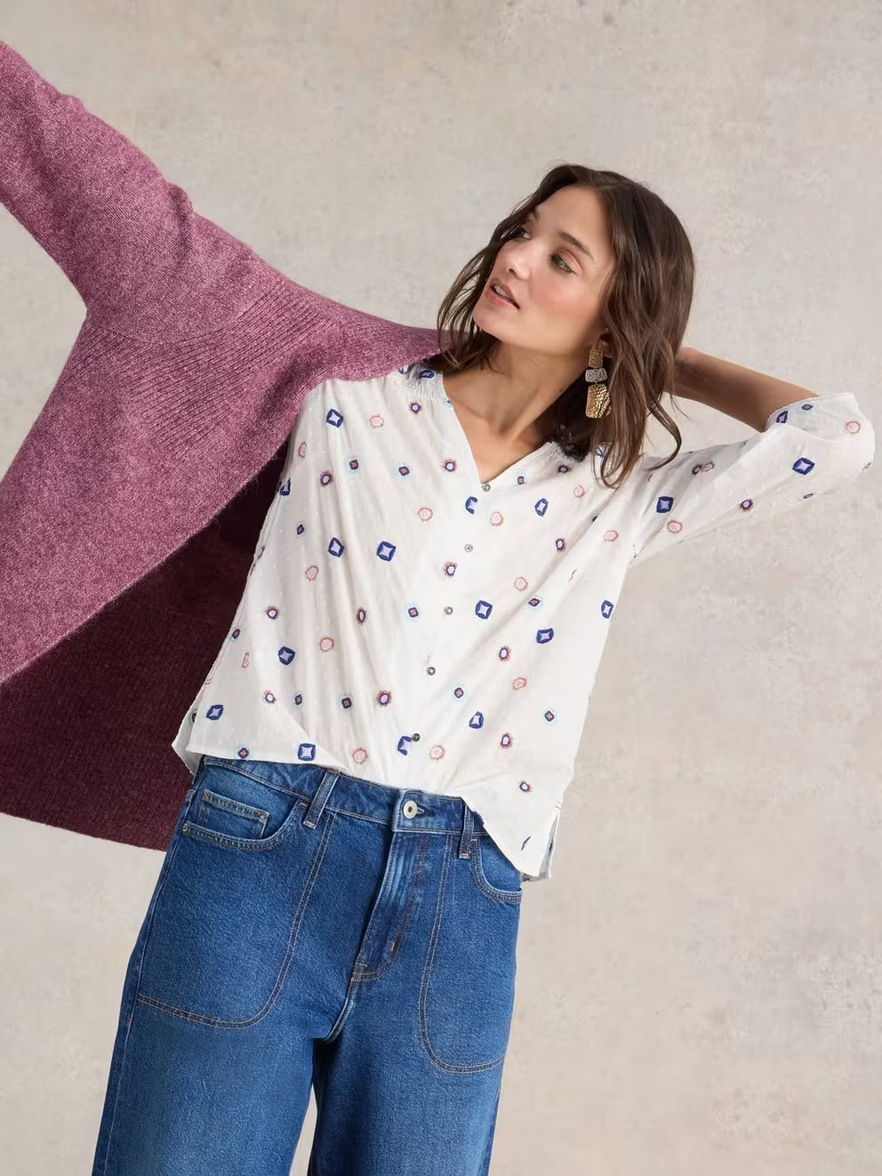 White Stuff Rae Organic Cotton Top