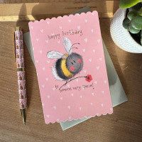 Alex Clark Bee and Flower Birthday Card