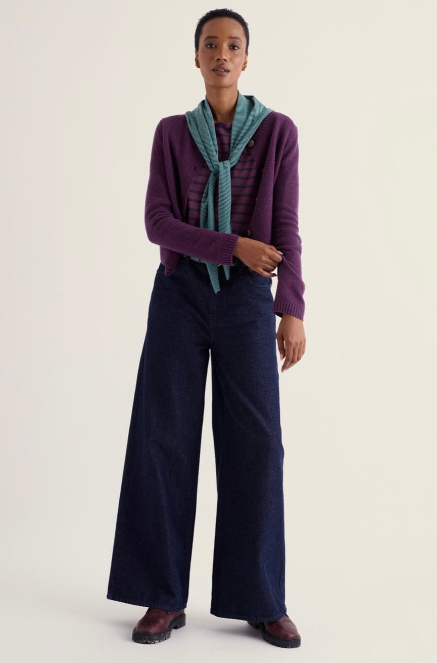 Seasalt Tern Tide Cardigan Loganberry