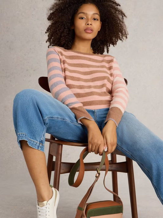 White Stuff Emma Stripe Jumper