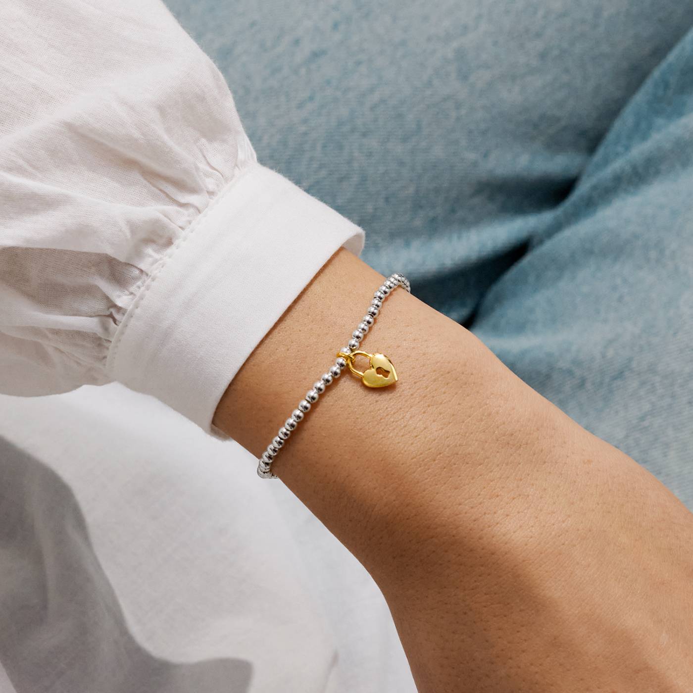 Joma Jewellery A Little 'Life Is Tough But So Are You' Bracelet In Silver and Gold Plating