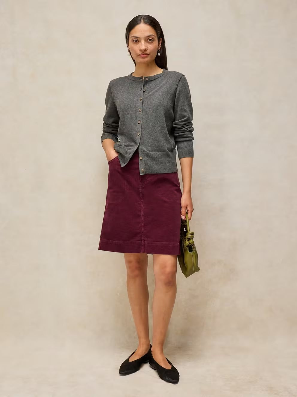 White Stuff Tia Cord Skirt