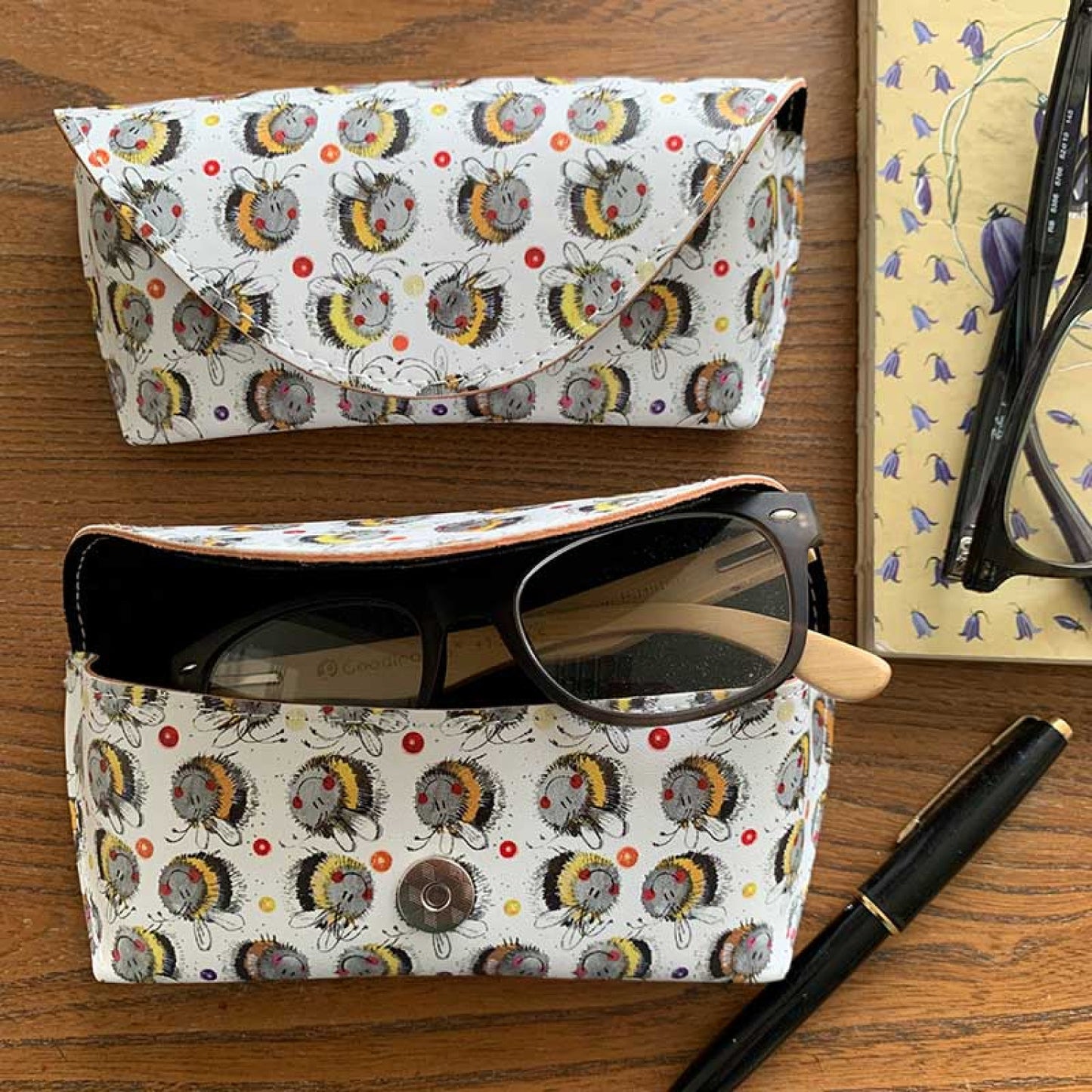 Alex Clark Bees Spectacle Case