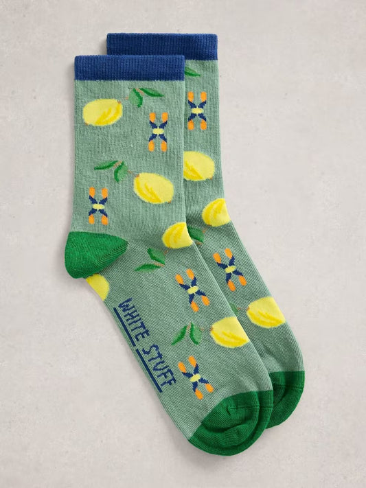 White Stuff Lemon Ankle Sock