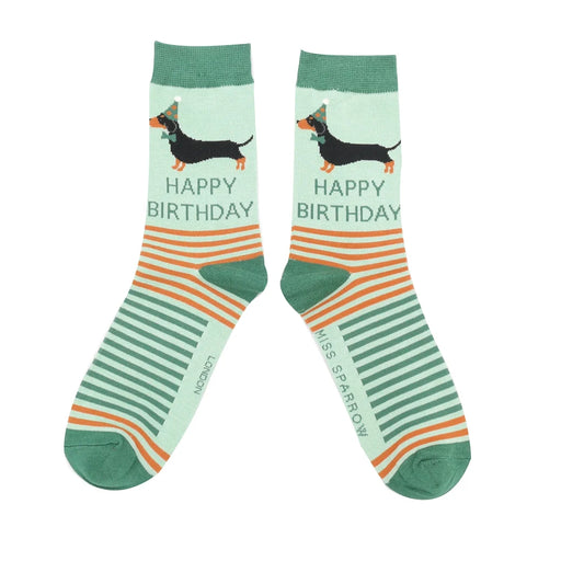 Miss Sparrow Birthday Sausage Dogs Mint