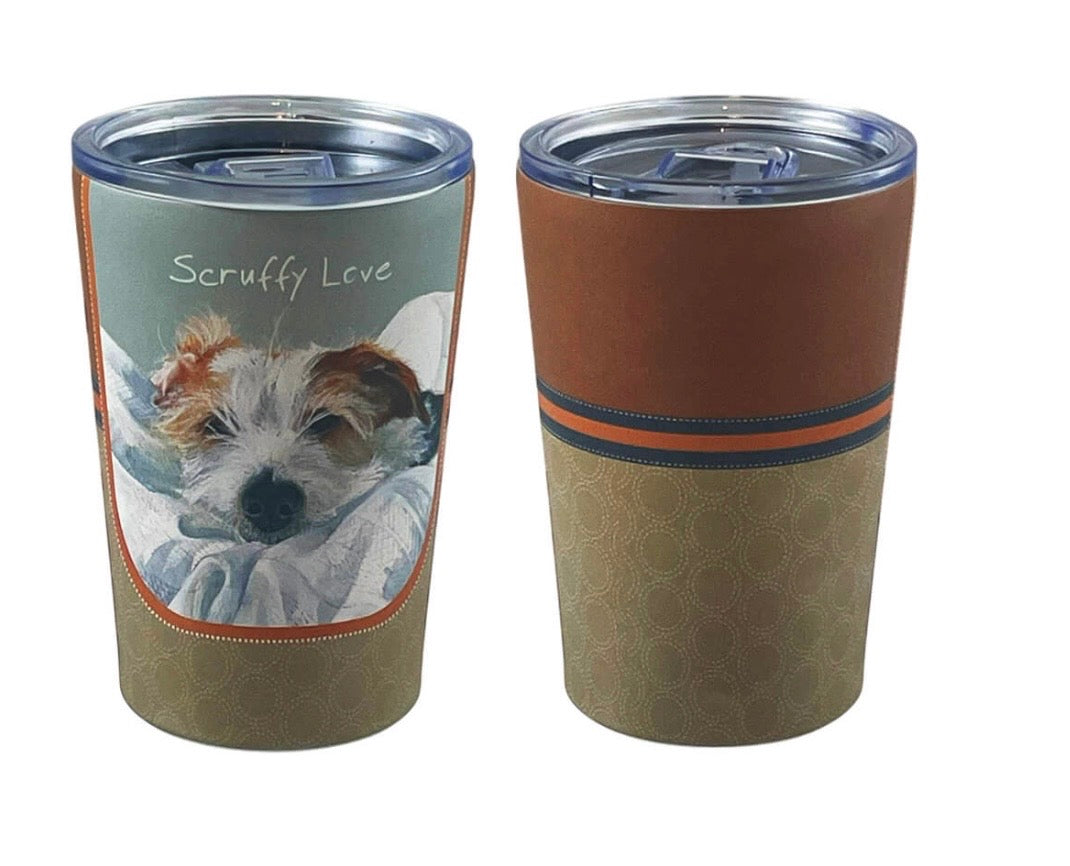 Little Dog Laughed Jack Russell Scruffy Love Travel Cup