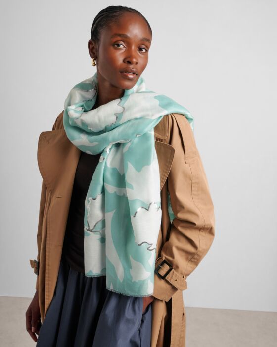 Katie Loxton Printed Foil Scarf