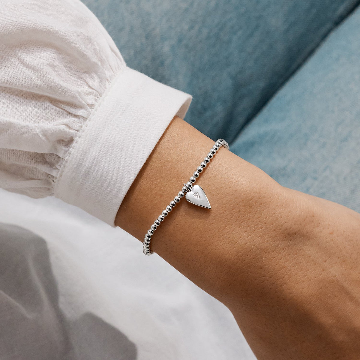 Joma Christmas A Little 'Merry Christmas Wonderful Mum' Bracelet In Silver Plating