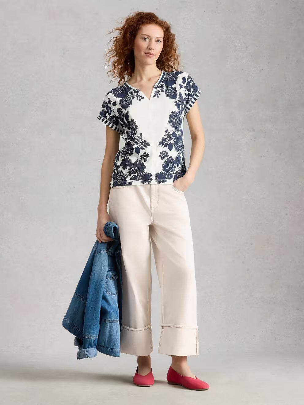 White Stuff Nelly Notch Neck Tee