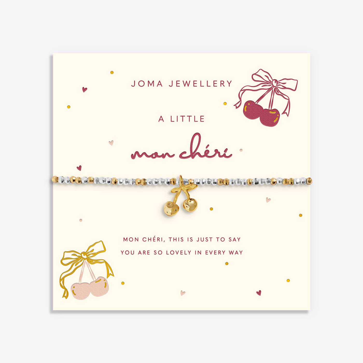 Joma Jewellery Little Stories 'Mon Cheri' Bracelet In Silver and Gold Plating