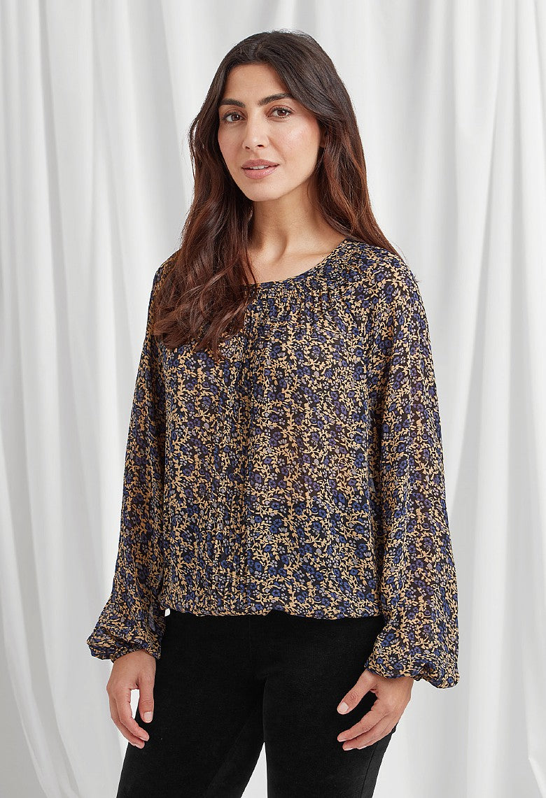 Adini Dasha Top Mini Clematis Print