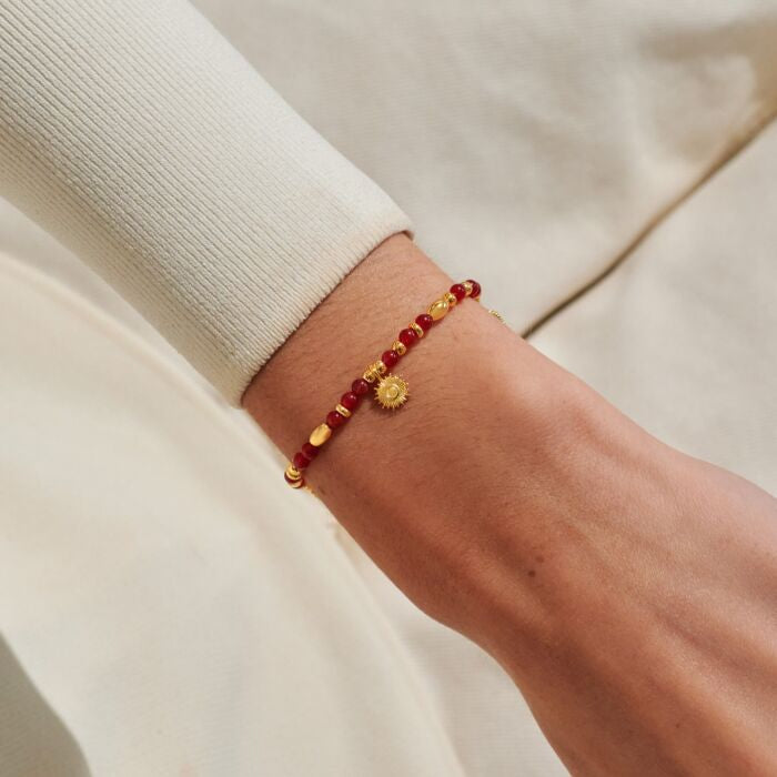 Joma Jewellery Affirmation Card ‘Happiness’ Bracelet