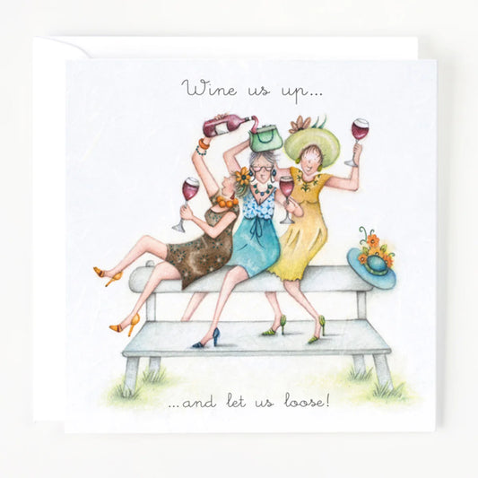 Berni Parker Designs Wine Us Up Card