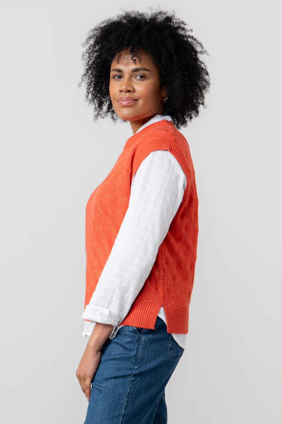 Lily & Me Wallace Pointelle Knit Tank
