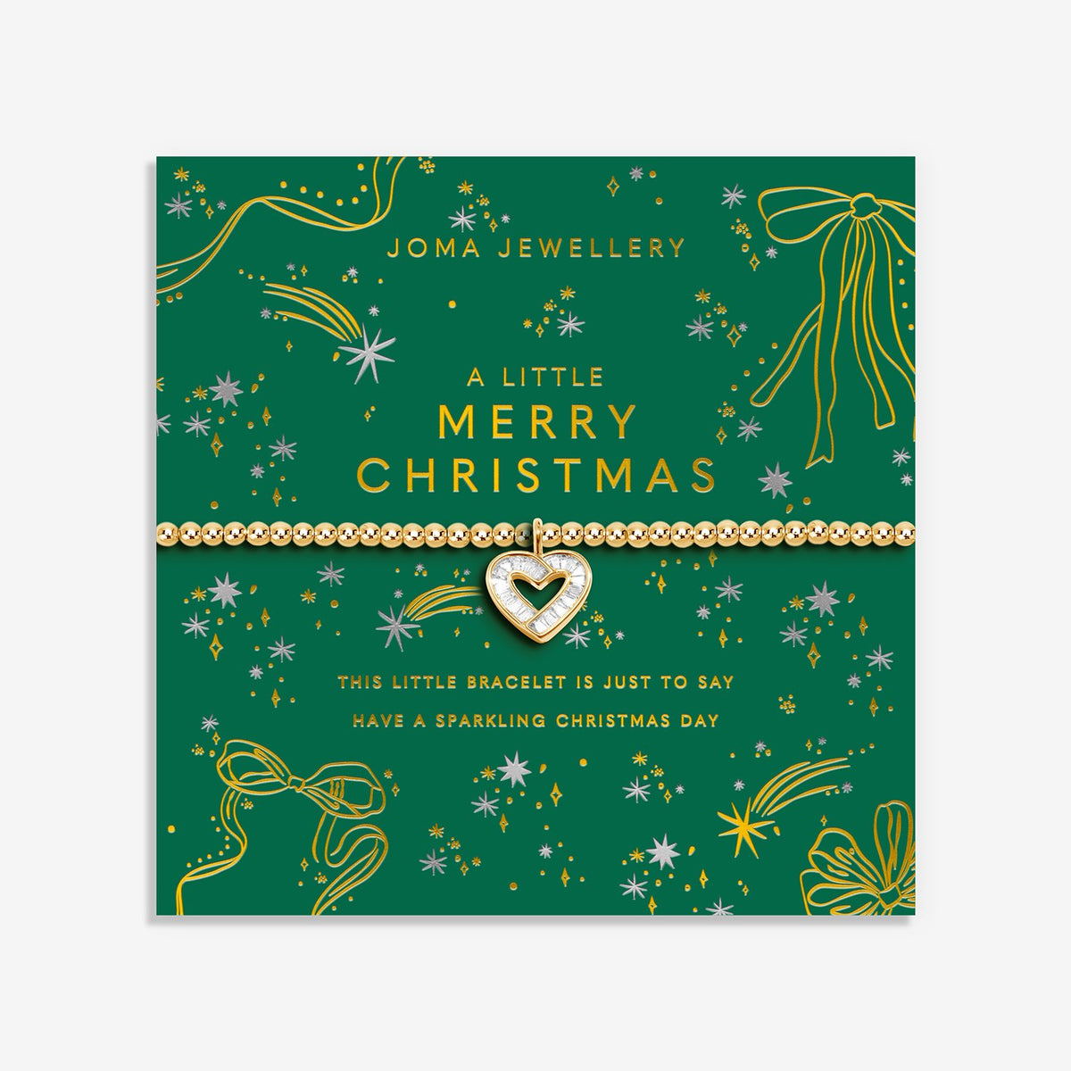 Joma Christmas A Little 'Merry Christmas' Bracelet In Gold Plating