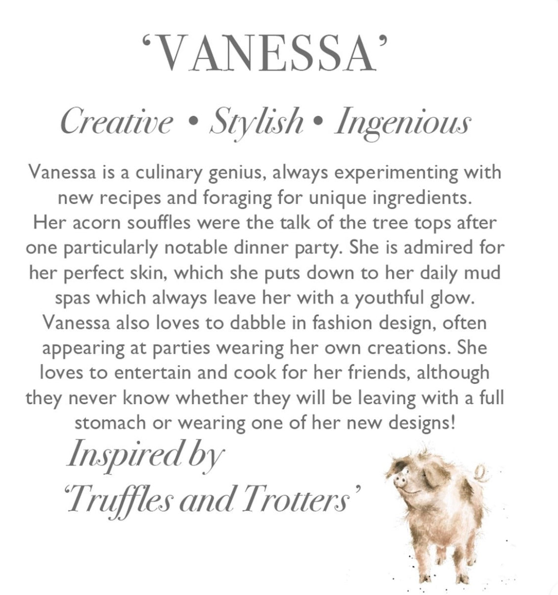 Wrendale Designs Vanessa Pig Plush Character