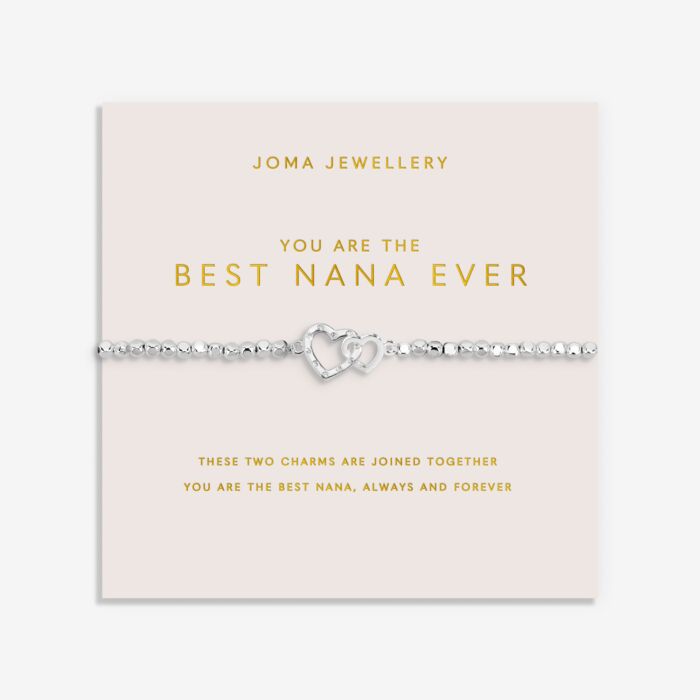 Joma Jewellery Forever Yours ‘Best Nana Ever’ Silver Plated Bracelet