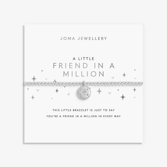 Joma Jewellery A Little 'Friend In A Million' Bracelet In Silver Plating