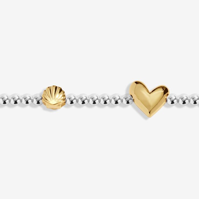 Joma Jewellery Birth Month A Little 'August' Bracelet in Silver and Gold Plating