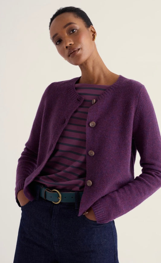 Seasalt Tern Tide Cardigan Loganberry