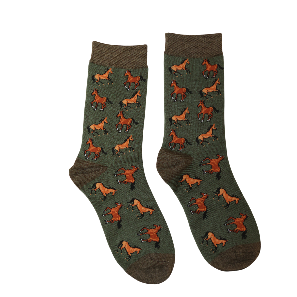 Jess & Lou Happy Horses Bamboo Socks