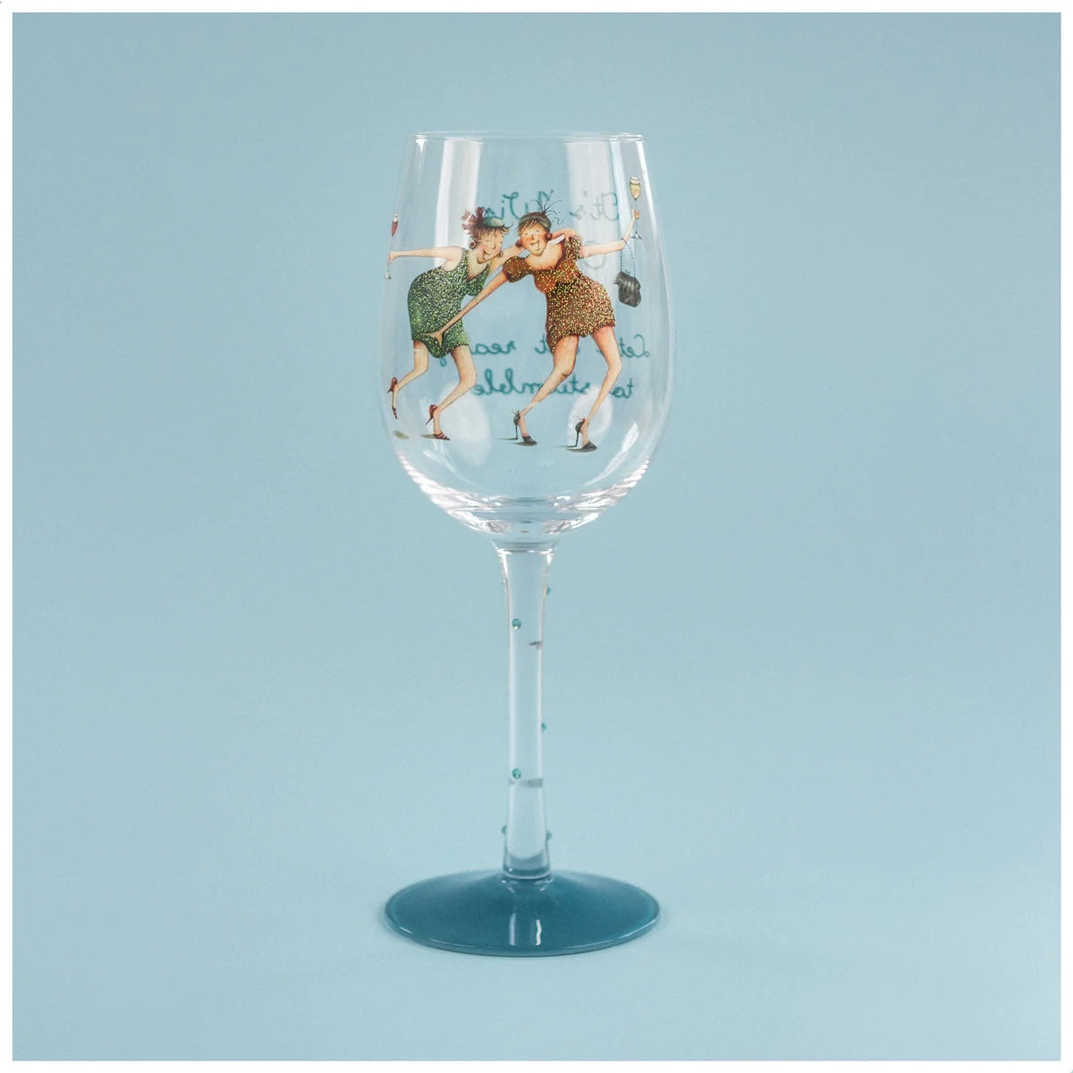 Berni Parker  Wine Glass  It's Wine O' Clock