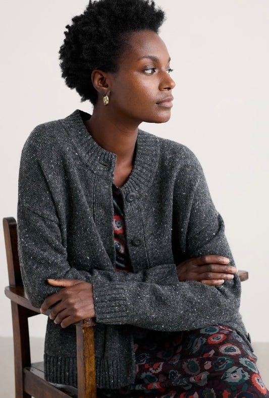 Seasalt Harbour Sands Chunky Neck Cardigan