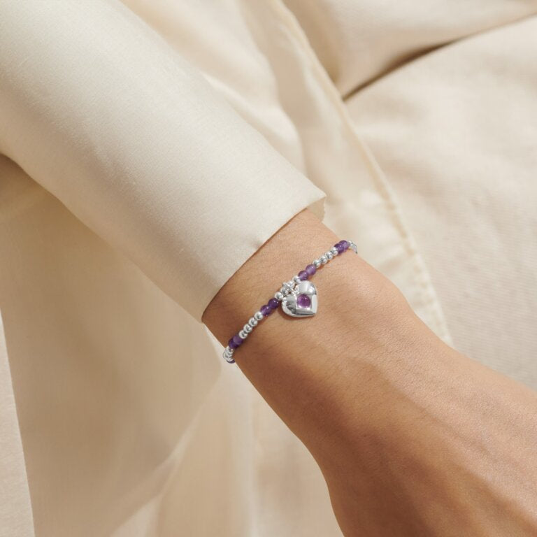Joma Jewellery Birthstone A Little “February” Bracelet