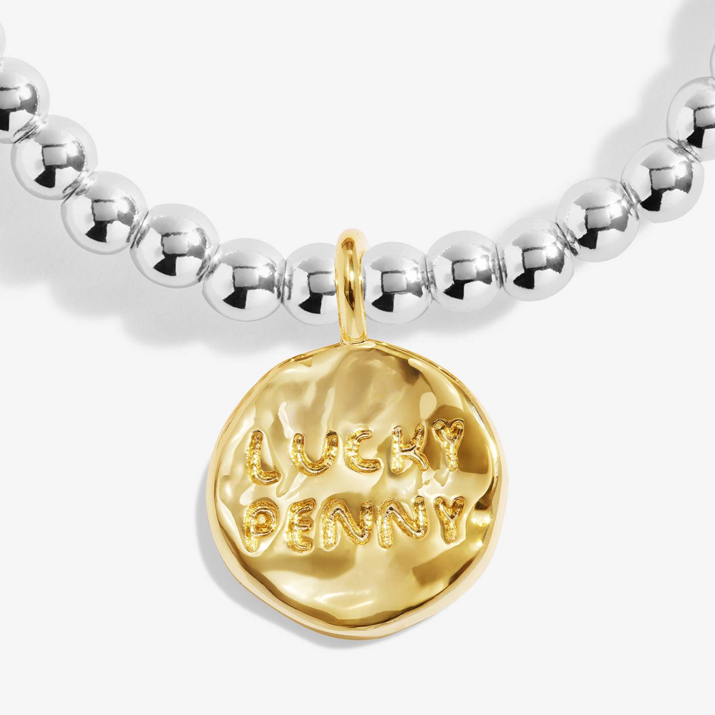 Joma Jewellery A Little 'Lucky Penny' Bracelet In Silver and Gold Plating