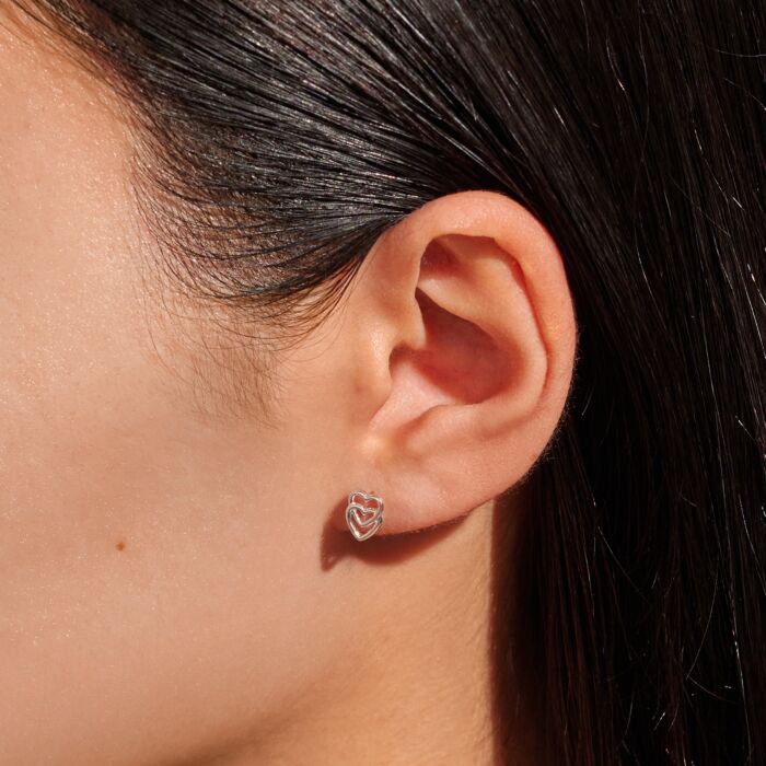Joma Jewellery Moments To Shine ‘Super Sister’ Silver Stud Earrings