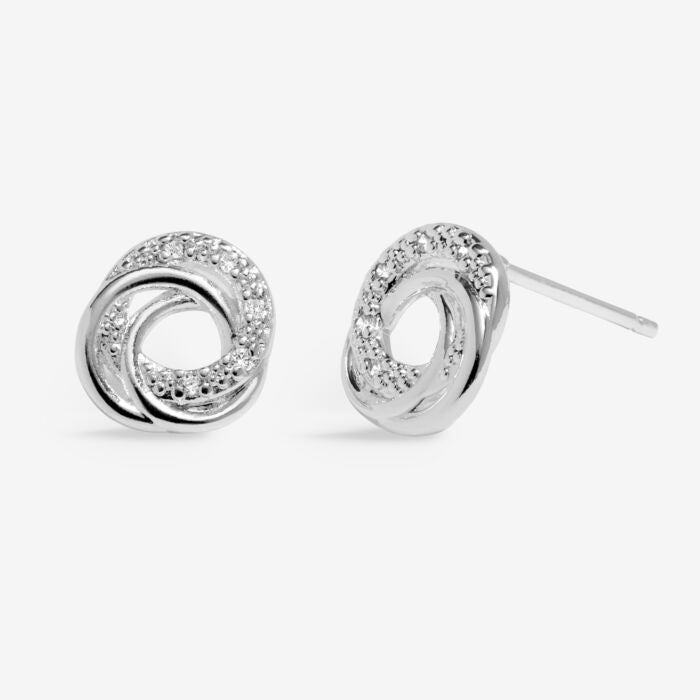 Joma Jewellery Moments To Shine ‘Amazing Auntie ’ Silver Stud Earrings