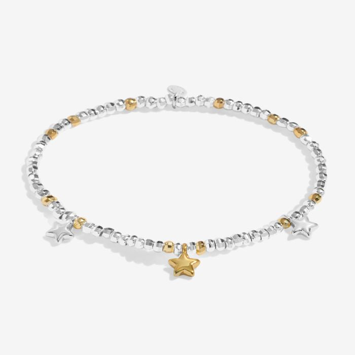 Joma Jewellery Sparkle Confetti A little ‘Congratulations’ Silver & Gold Plated Bracelet