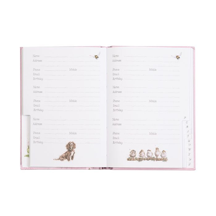Wrendale “Piggy In The Middle” Guinea Pig and Rabbit Address Book