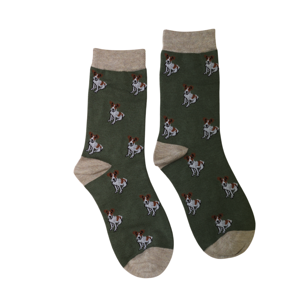 Jess & Lou Tiny Terrier Bamboo Socks
