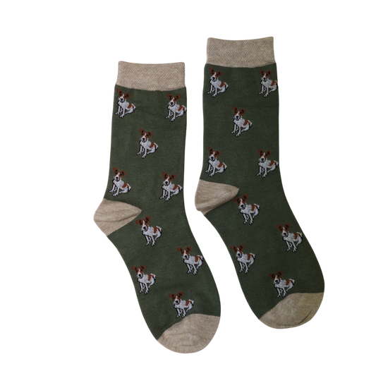 Jess & Lou Tiny Terrier Bamboo Socks