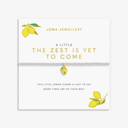 Joma Jewellery A little Vibes ‘The Zest Is Yet To Come’ Silver Plated Bracelet