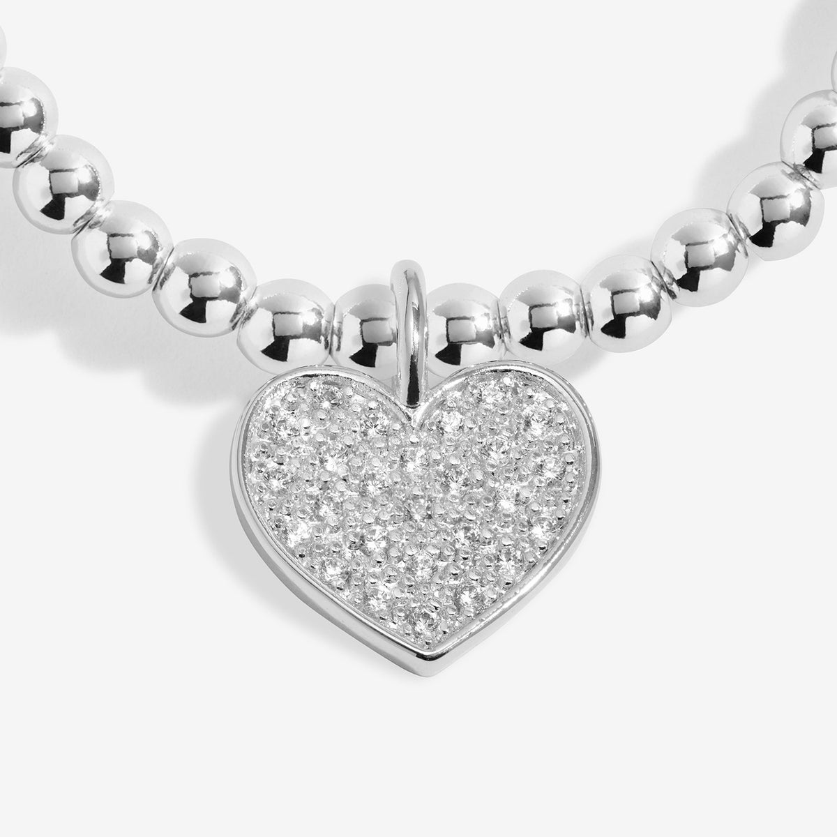 Joma Christmas A Little 'In Our Hearts This Christmas and Always' Bracelet In Silver Plating